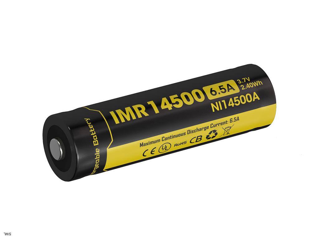 Nitecore IMR 14500 - 650mAh 3.6V - 3.7V li ion