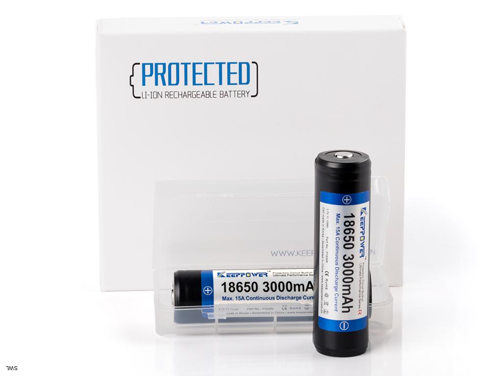  Keeppower R 18650 3000mAh 3.6V - 3.7V Li-ion-Akku ochranný obvod 15A