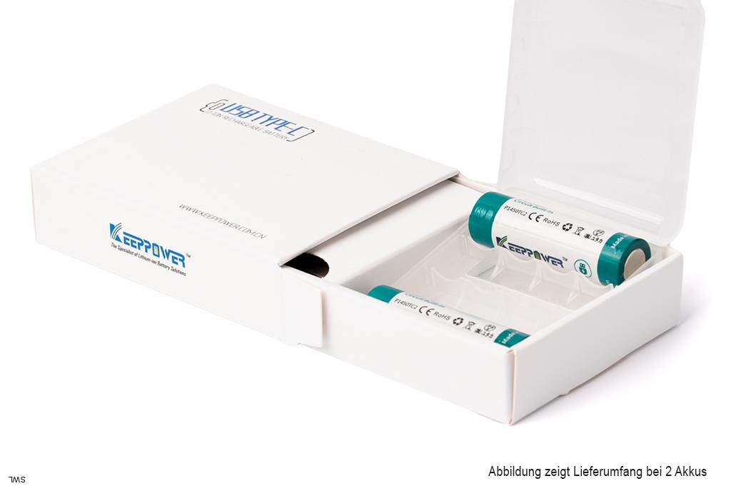 Keeppower AA 1,5 V USB-C Li ion 3100 mAh 4650mWh