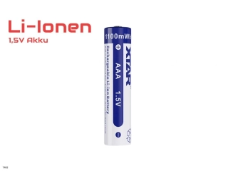 Xtar AAA Li ion 1,5V 700mAh 1200mWh 