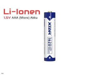Xtar AAA Li ion 1,5V 1000mAh 1620mWh