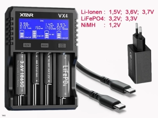 Xtar VX4 SET s adaptérem