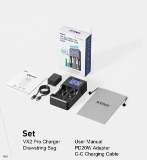 Xtar VX2 Pro Set s adaptérem