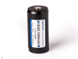 Keeppower 18350 - 1200mAh, 8A 3,6V - 3,7V Li ion, ochranný obvod PCB